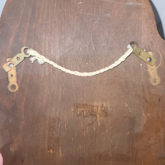 Vintage Wooden Wall-Mounted Souvenir Collector 12 Spoon Rack with Metal Tray - Picture 7 of 7